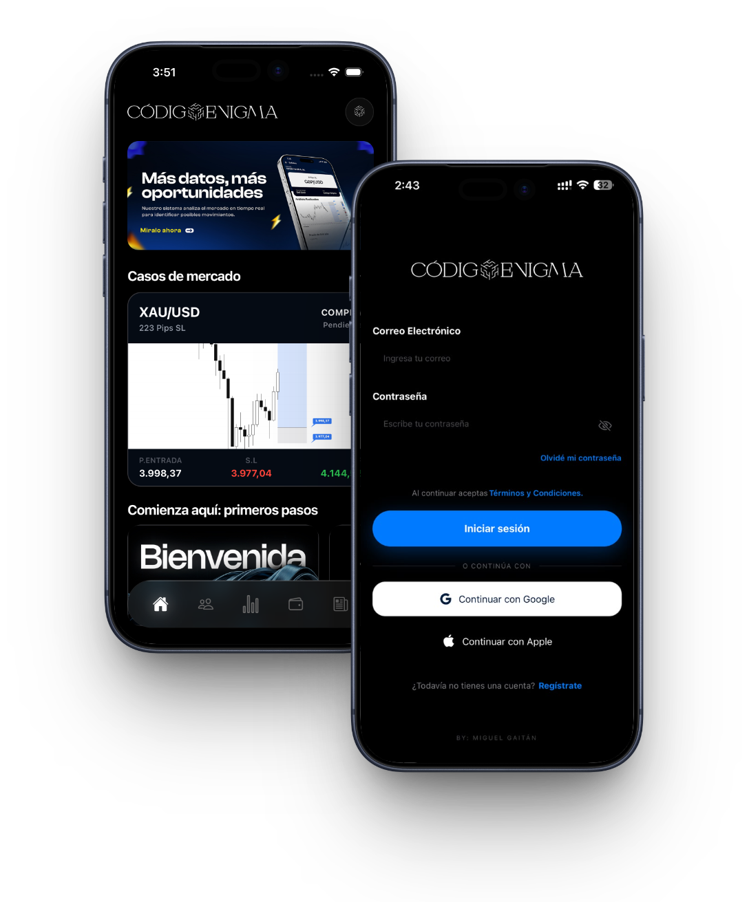 App Snipers VIP en iPhone